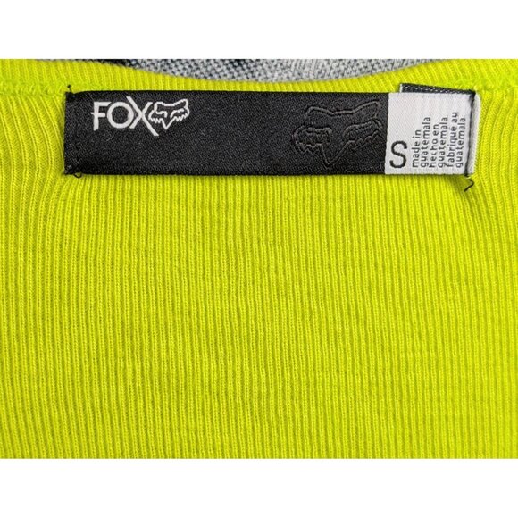NWT NEW Y2K Fox Racing Tank Top Womens Size Small MX Moto Lime Green Stretch VTG - Picture 4 of 4